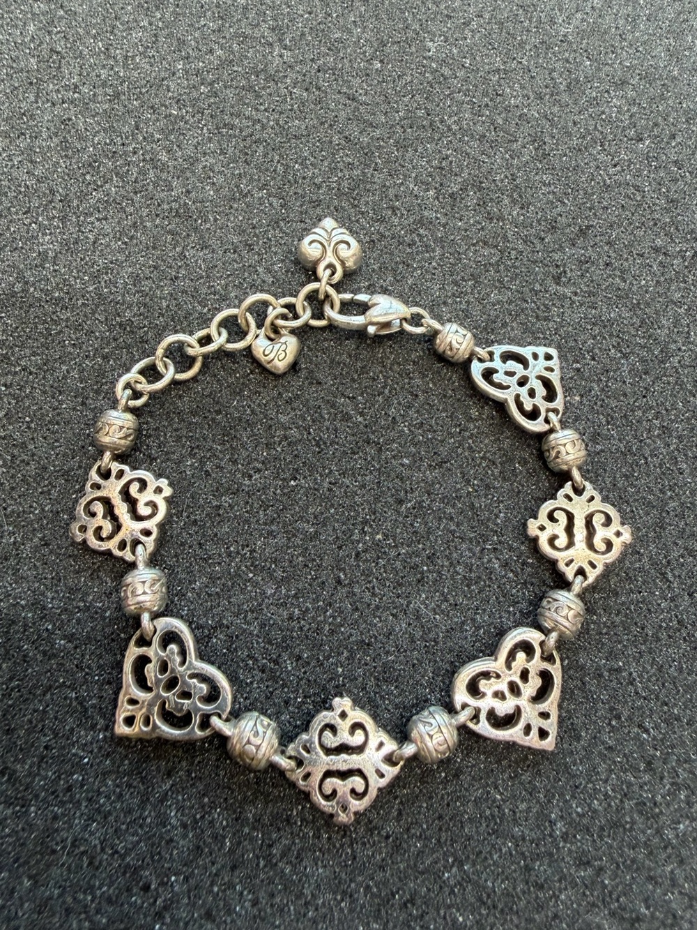 Brighton Geneva Heart Silver Retired Bracelet